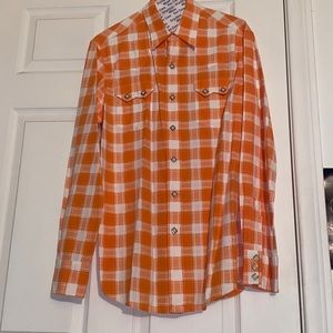 Men cowboy button down